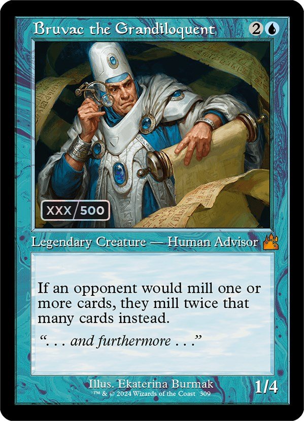 Bruvac the Grandiloquent (Retro) (Serialized) [Ravnica Remastered] - Card Brawlers
