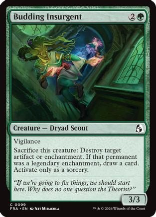 Budding Insurgent (FRA-099) - Reality Fracture - Card Brawlers