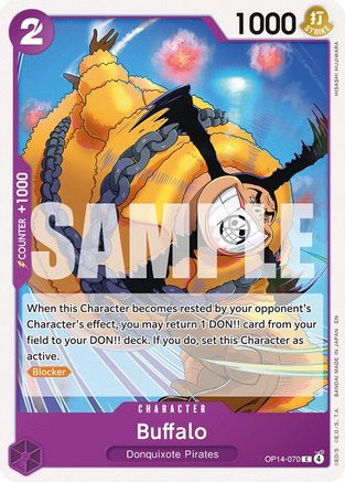 Buffalo (OP14-070) - The Azure Sea's Seven - Card Brawlers