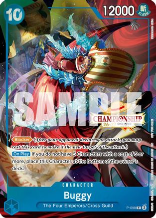 Buggy (CS 26-27 Event Pack Finalist Ver.) (P-098) - One Piece Promotion Cards Foil - Card Brawlers