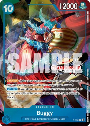 Buggy (CS 26-27 Event Pack) (P-098) - One Piece Promotion Cards Foil - Card Brawlers