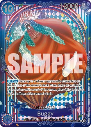 Buggy - OP09-051 (SP) (OP09-051) - The Azure Sea's Seven Foil - Card Brawlers
