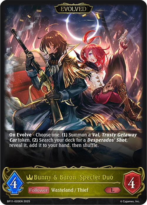 Bunny & Baron, Specter Duo (Evolved) (BP11 - 020EN) [Bullet of Fate] - Card Brawlers