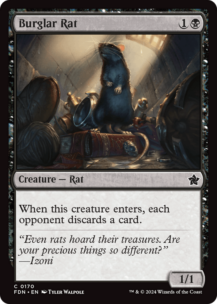 Burglar Rat [Foundations] - Card Brawlers