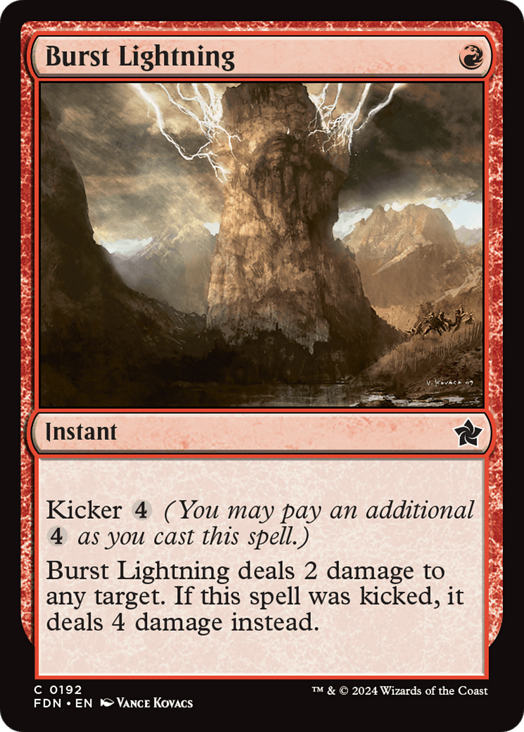 Burst Lightning [Foundations] - Card Brawlers