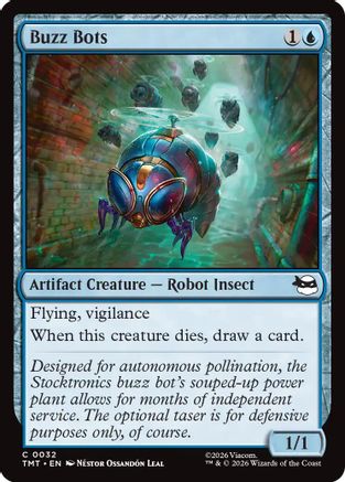 Buzz Bots (TMT-032) - Teenage Mutant Ninja Turtles Foil - Card Brawlers
