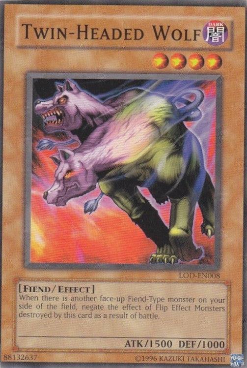 Twin-Headed Wolf [LOD-EN008] Common - Yu-Gi-Oh! - Card Brawlers | Quebec | Canada |