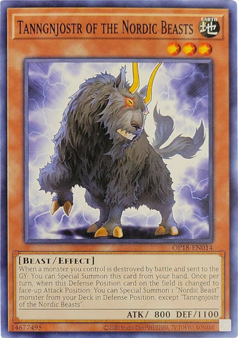 Tanngnjostr of the Nordic Beasts [OP18-EN014] Common - Yu-Gi-Oh! - Card Brawlers | Quebec | Canada |
