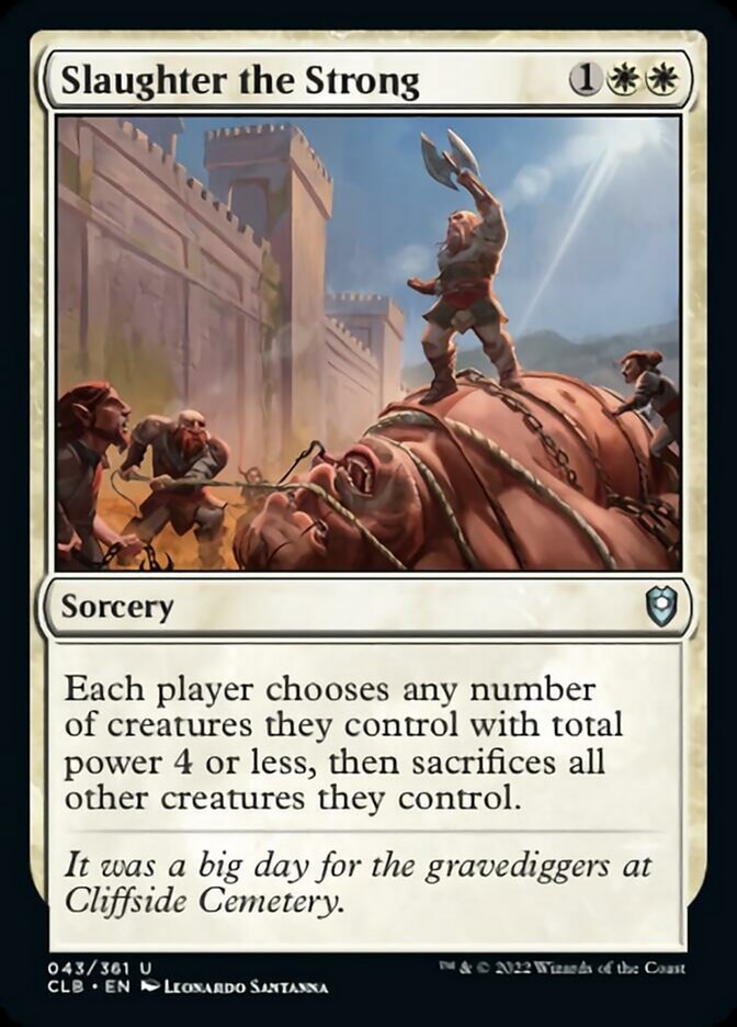 Slaughter the Strong [Commander Legends: Battle for Baldur's Gate] - Magic: The Gathering - Card Brawlers | Quebec | Canada |