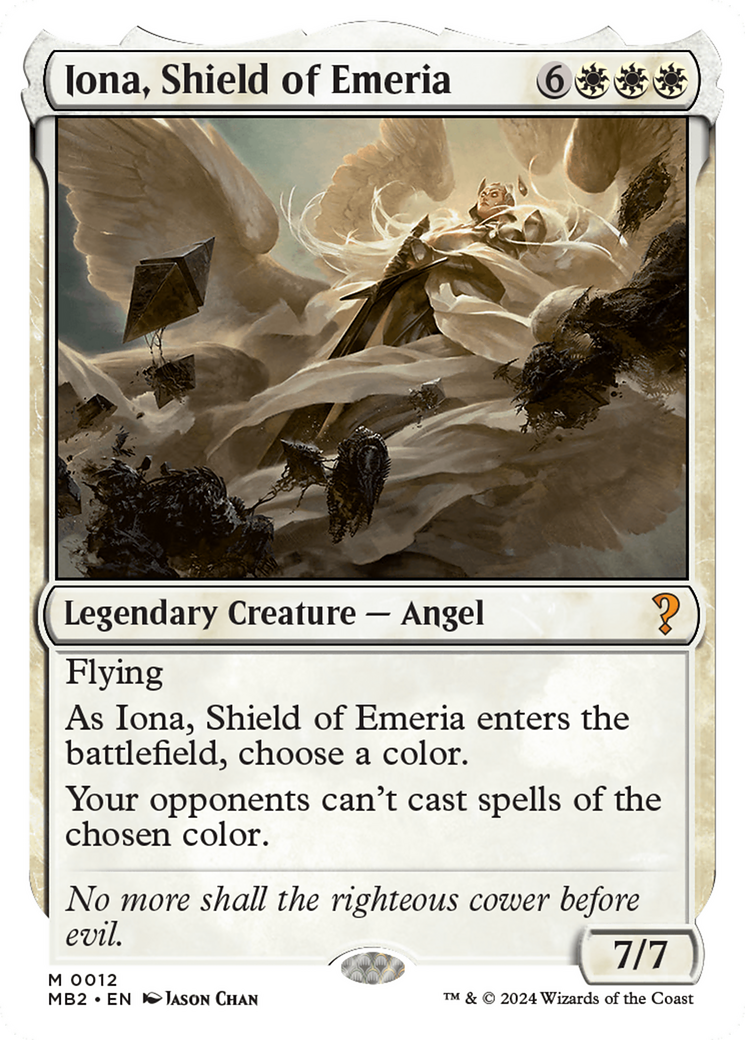 Iona, Shield of Emeria (White Border) [Mystery Booster 2] - Magic: The Gathering - Card Brawlers | Quebec | Canada |