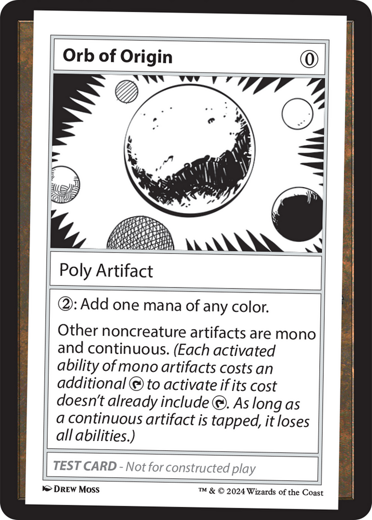 Orb of Origin [Mystery Booster 2 Playtest Cards] - Magic: The Gathering - Card Brawlers | Quebec | Canada |