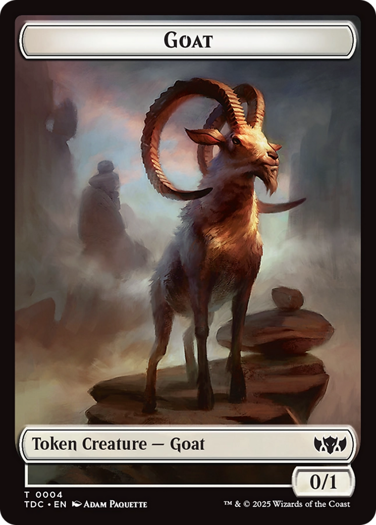 Plant // Goat Double-Sided Token [Tarkir: Dragonstorm Commander Tokens] - Magic: The Gathering - Card Brawlers | Quebec | Canada |