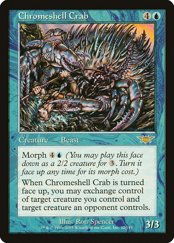 Chromeshell Crab [Legions] - Magic: The Gathering - Card Brawlers | Quebec | Canada |