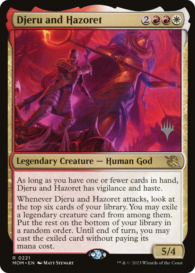 Djeru and Hazoret (Promo Pack) [March of the Machine Promos] - Magic: The Gathering - Card Brawlers | Quebec | Canada |