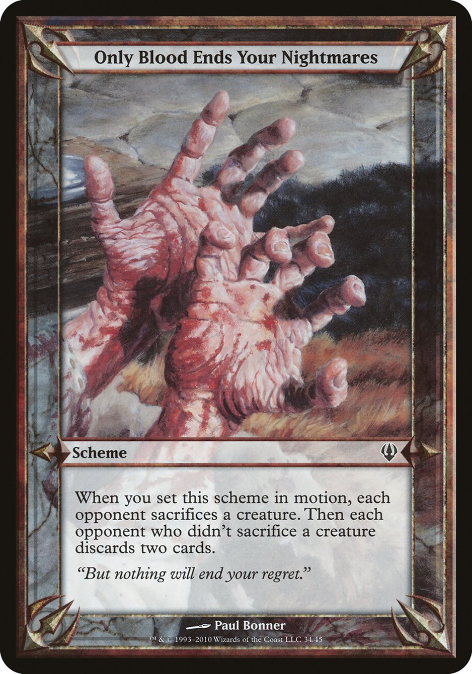 Only Blood Ends Your Nightmares (Schemes) [Archenemy Schemes] - Magic: The Gathering - Card Brawlers | Quebec | Canada |