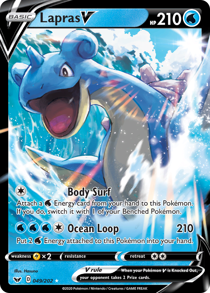 Lapras V (049/202) [Sword & Shield: Base Set] - Pokémon - Card Brawlers | Quebec | Canada |
