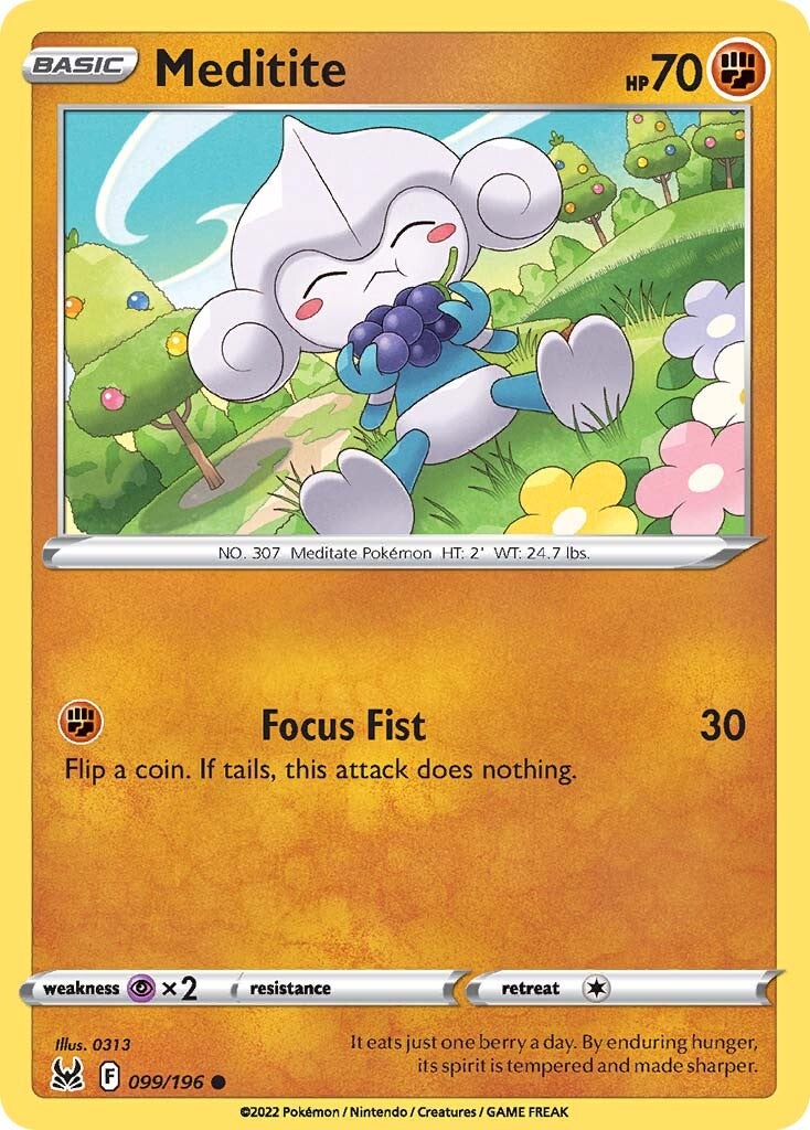 Meditite (099/196) [Sword & Shield: Lost Origin] - Pokémon - Card Brawlers | Quebec | Canada |
