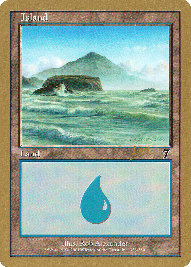 Island (333) (Raphael Levy) [World Championship Decks 2002] - Magic: The Gathering - Card Brawlers | Quebec | Canada |