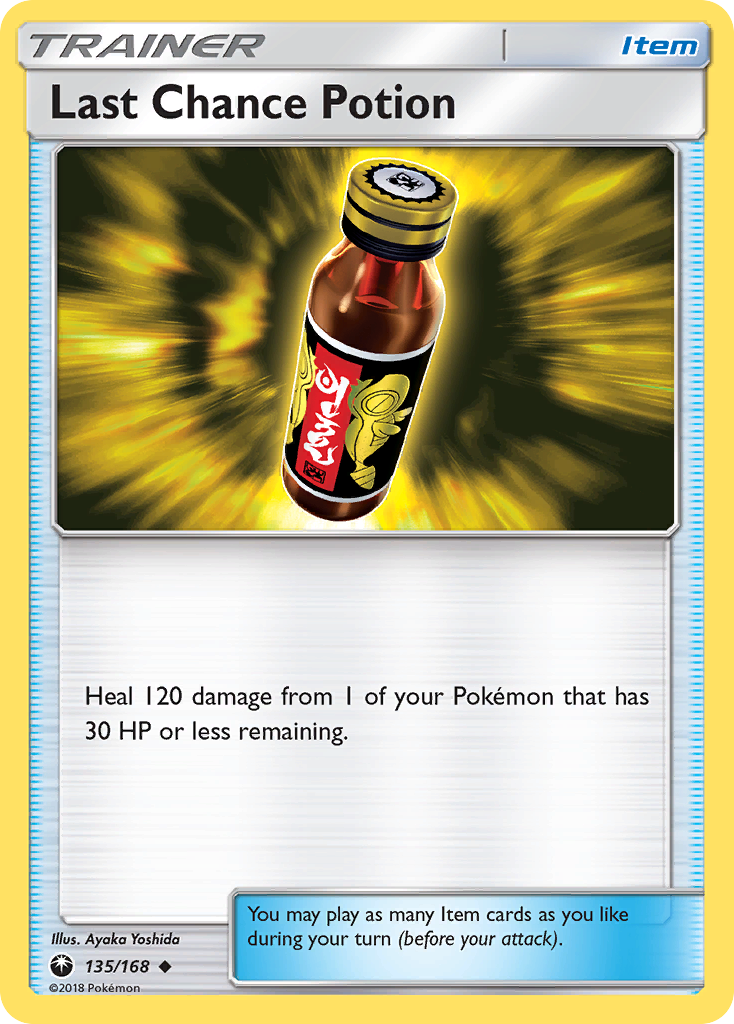 Last Chance Potion (135/168) [Sun & Moon: Celestial Storm] - Pokémon - Card Brawlers | Quebec | Canada |
