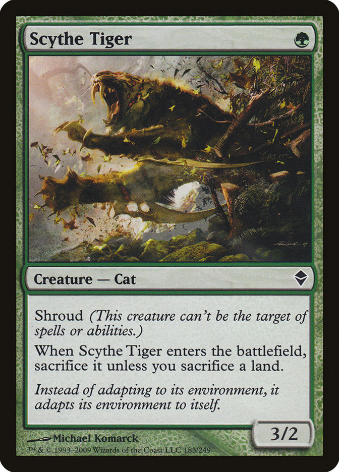 Scythe Tiger [Zendikar] - Magic: The Gathering - Card Brawlers | Quebec | Canada |