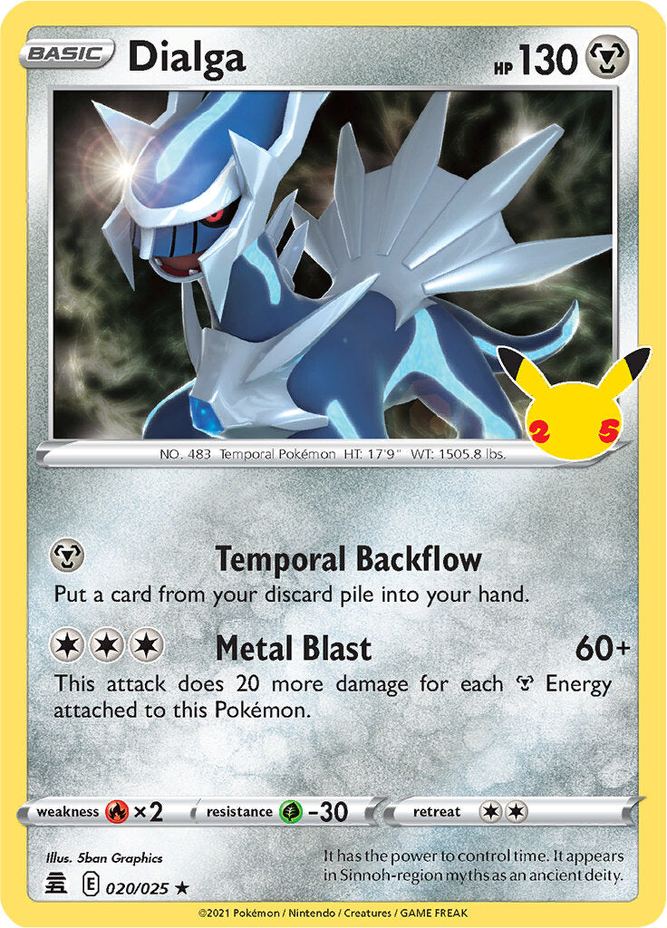 Dialga (020/025) [Celebrations: 25th Anniversary] - Pokémon - Card Brawlers | Quebec | Canada |