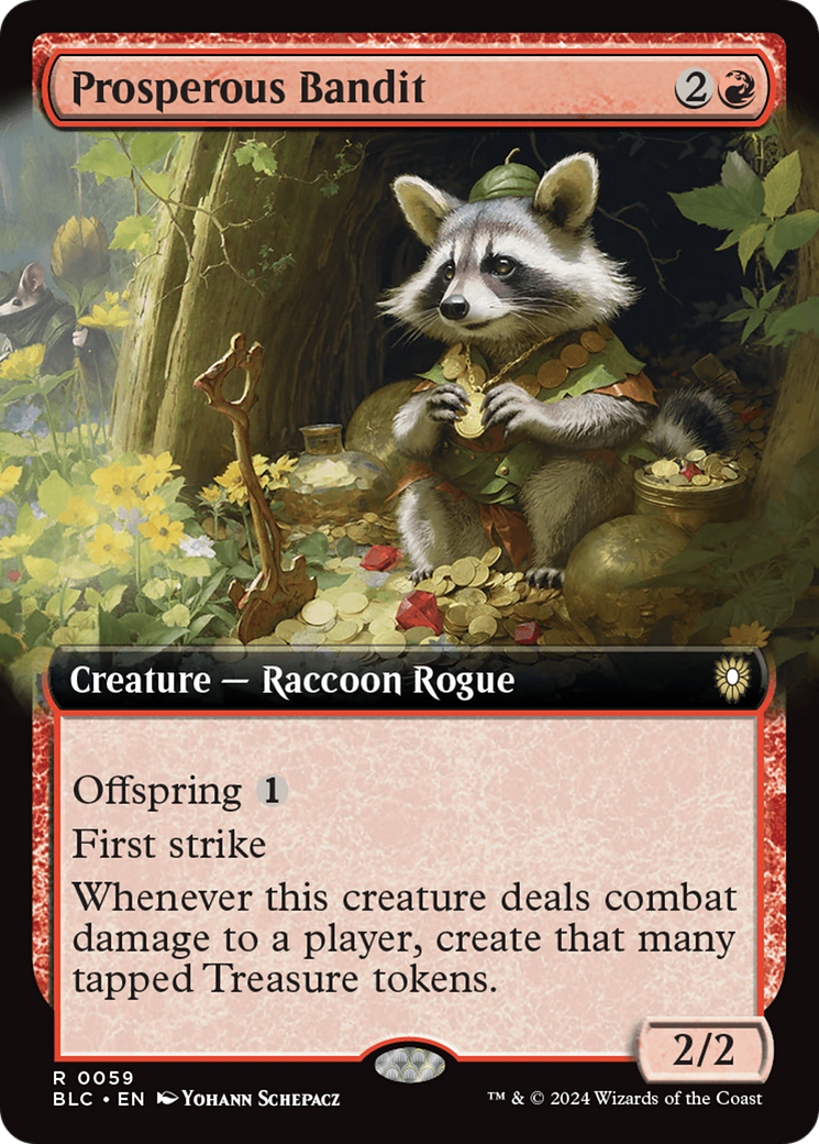 Prosperous Bandit (Extended Art) [Bloomburrow Commander] - Magic: The Gathering - Card Brawlers | Quebec | Canada |