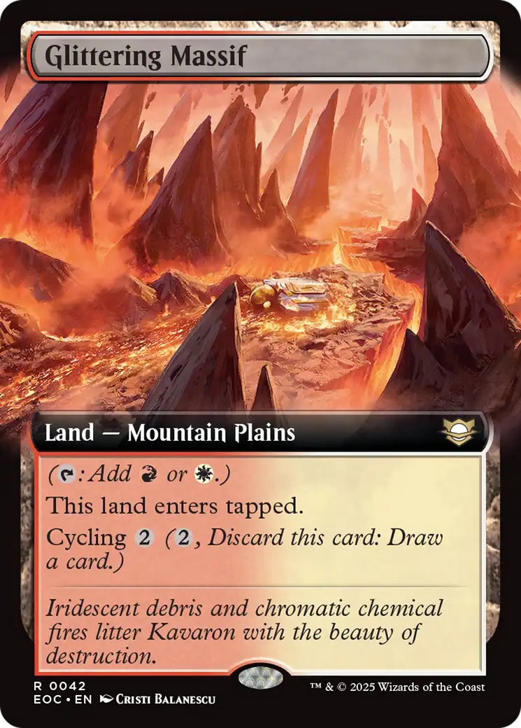 Glittering Massif (Extended Art) [Edge of Eternities Commander] - Magic: The Gathering - Card Brawlers | Quebec | Canada |