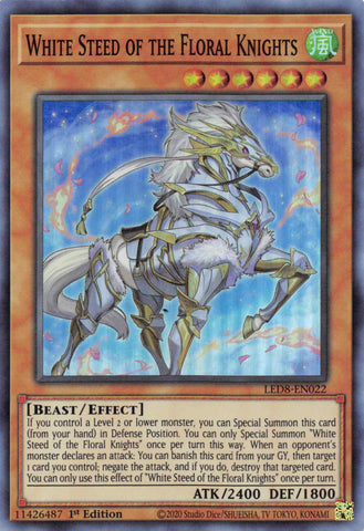White Steed of the Floral Knights [LED8-EN022] Super Rare - Yu-Gi-Oh! - Card Brawlers | Quebec | Canada |