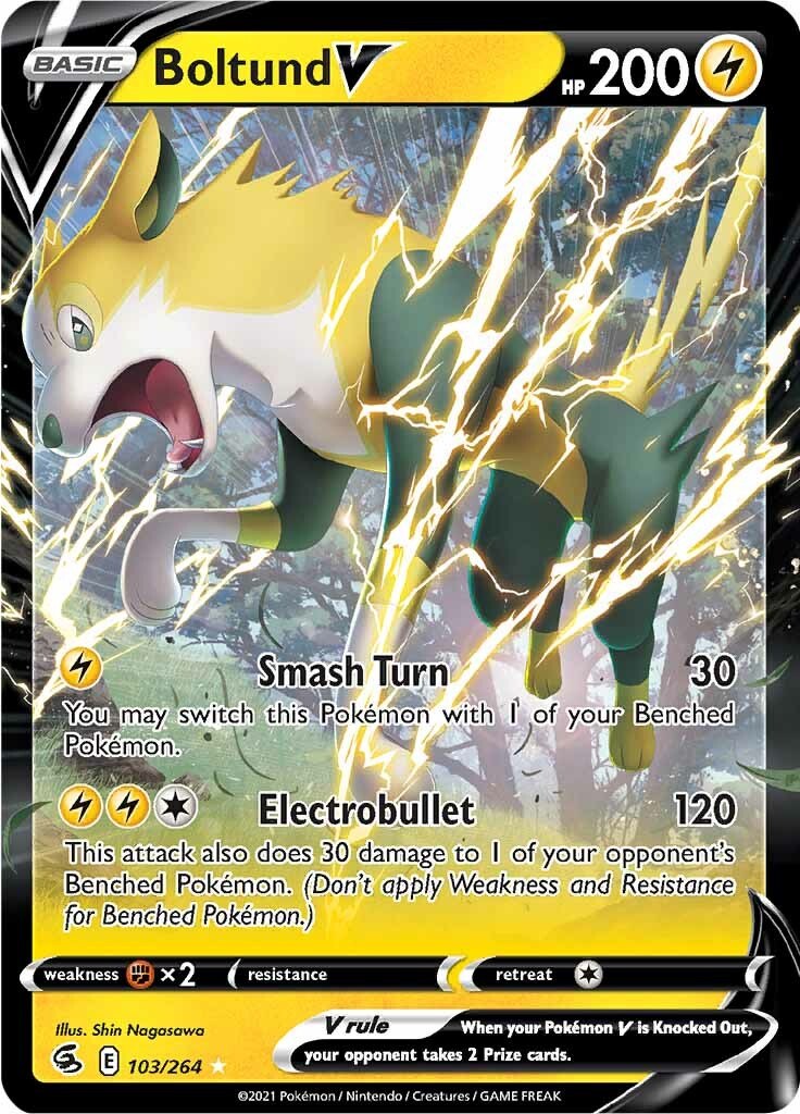 Boltund V (103/264) [Sword & Shield: Fusion Strike] - Pokémon - Card Brawlers | Quebec | Canada |