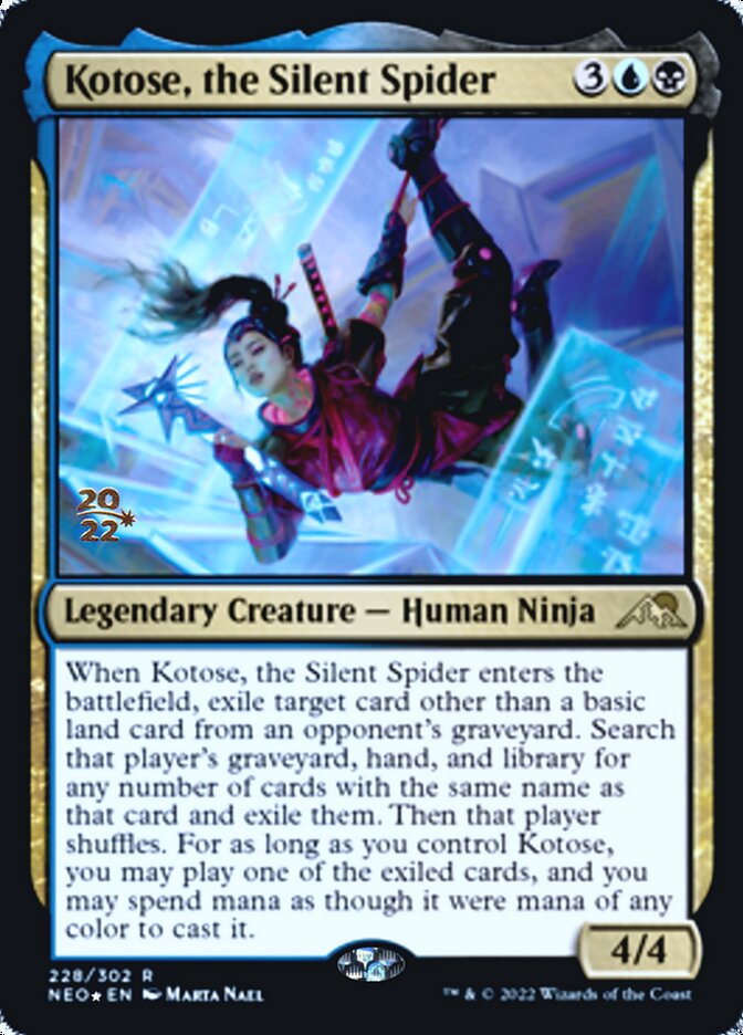 Kotose, the Silent Spider [Kamigawa: Neon Dynasty Prerelease Promos] - Magic: The Gathering - Card Brawlers | Quebec | Canada |