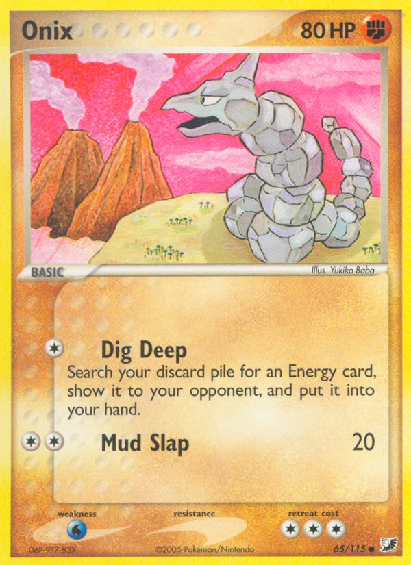 Onix (65/115) [EX: Unseen Forces] - Pokémon - Card Brawlers | Quebec | Canada |