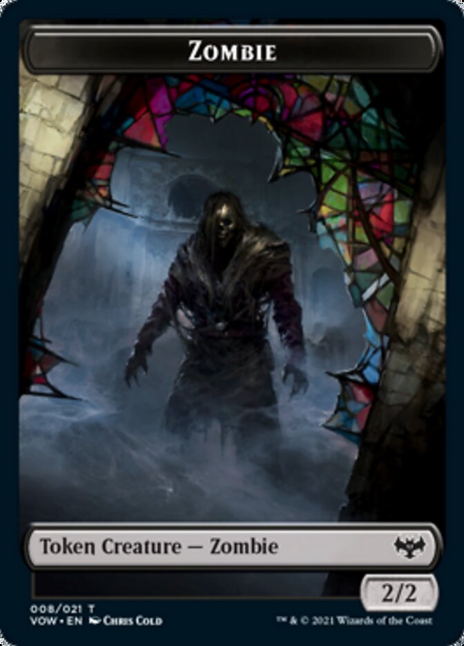 Zombie (008) // Vampire (016) Double-Sided Token [Innistrad: Crimson Vow Tokens] - Magic: The Gathering - Card Brawlers | Quebec | Canada |