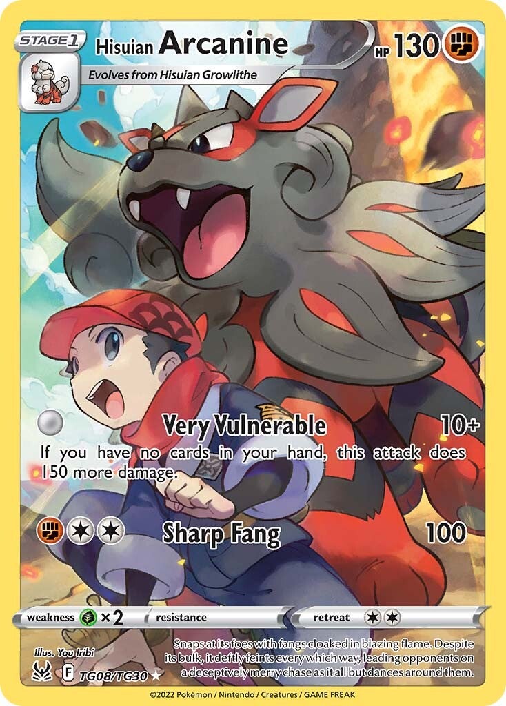 Hisuian Arcanine (TG08/TG30) [Sword & Shield: Lost Origin] - Pokémon - Card Brawlers | Quebec | Canada |