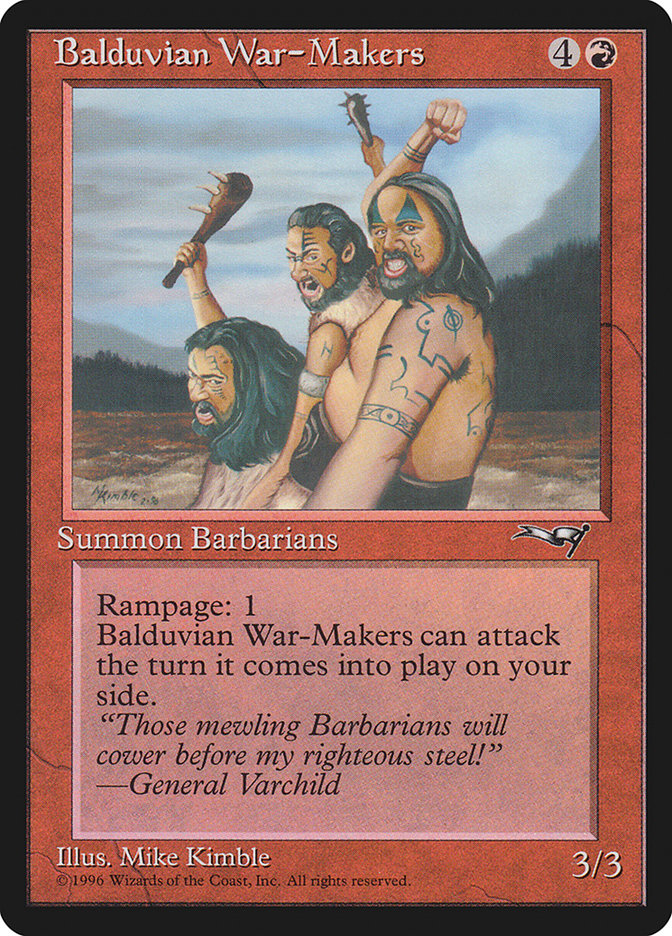 Balduvian War-Makers (Treeline Background) [Alliances] - Magic: The Gathering - Card Brawlers | Quebec | Canada |