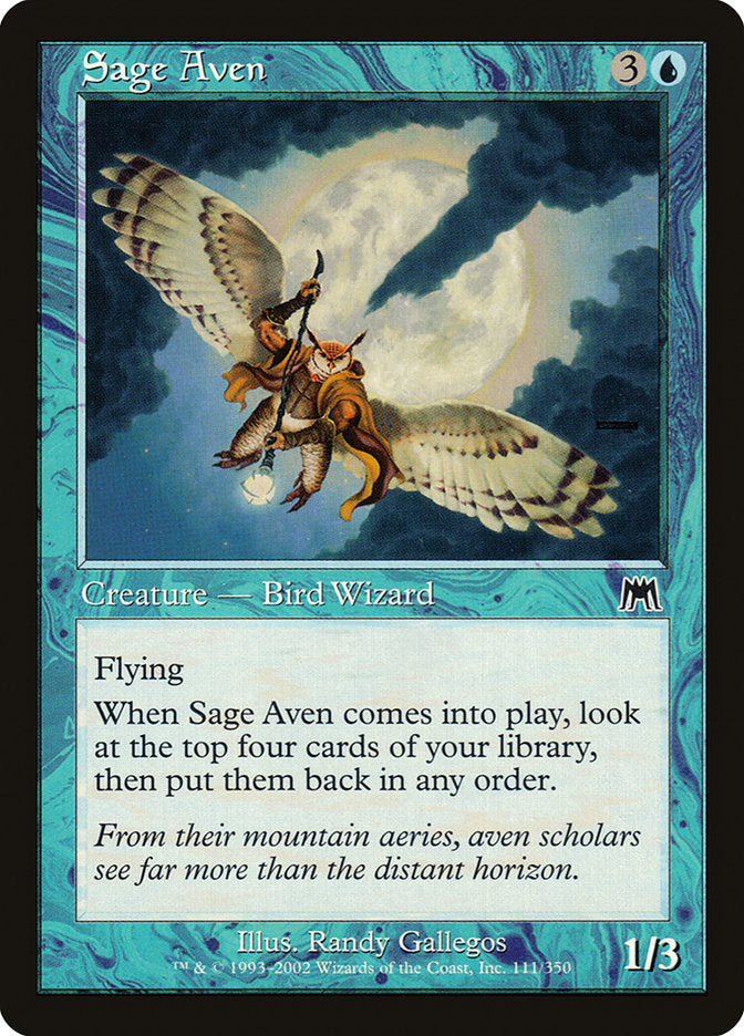 Sage Aven [Onslaught] - Magic: The Gathering - Card Brawlers | Quebec | Canada |