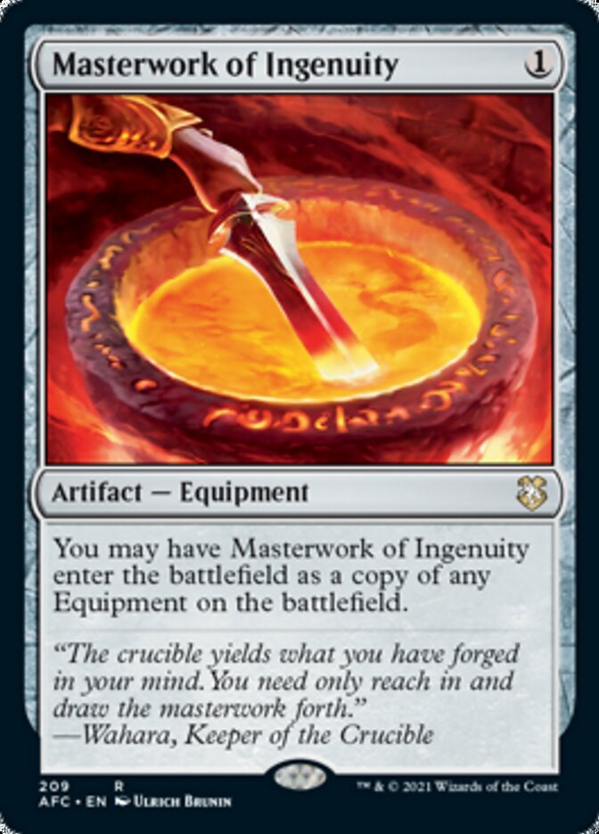 Masterwork of Ingenuity [Dungeons & Dragons: Adventures in the Forgotten Realms Commander] - Magic: The Gathering - Card Brawlers | Quebec | Canada |
