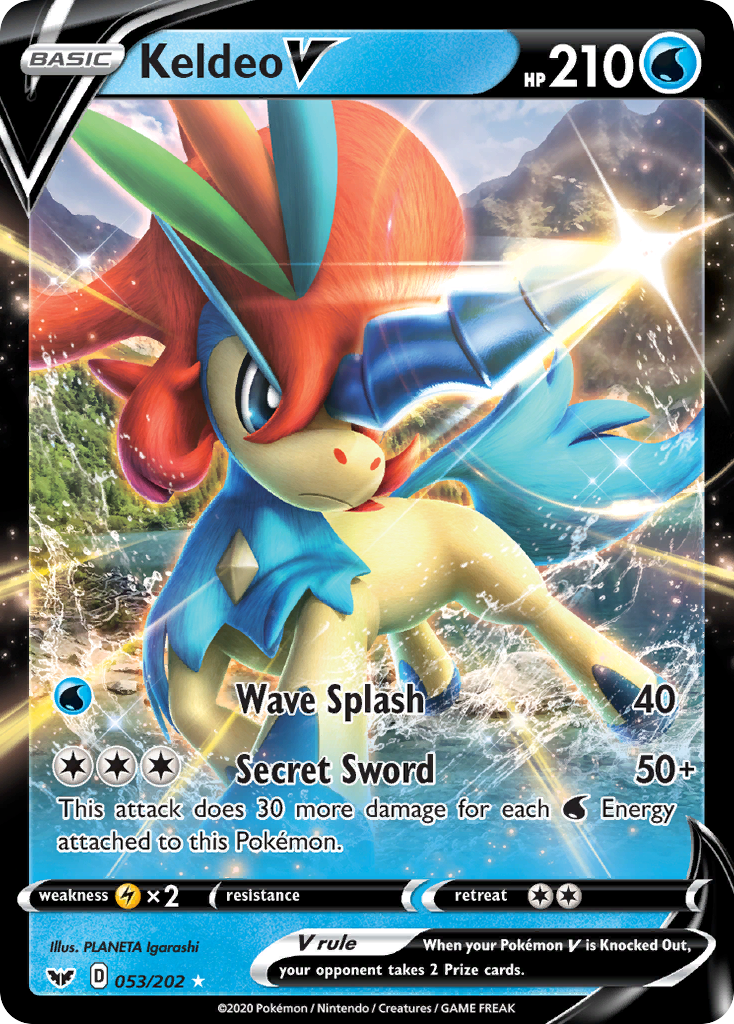 Keldeo V (053/202) [Sword & Shield: Base Set] - Pokémon - Card Brawlers | Quebec | Canada |