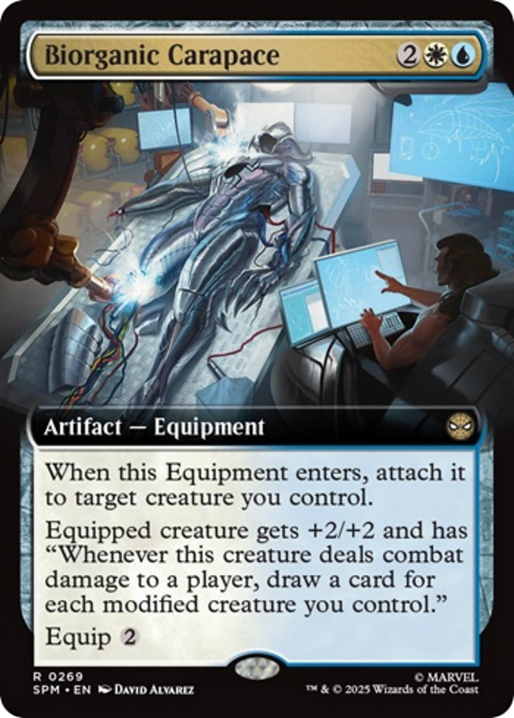 Biorganic Carapace (Extended Art) [Marvel's Spider-Man] - Magic: The Gathering - Card Brawlers | Quebec | Canada |