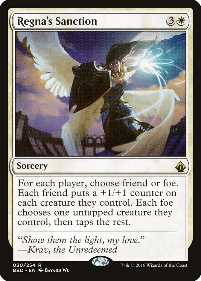 Regna's Sanction [Battlebond] - Magic: The Gathering - Card Brawlers | Quebec | Canada |