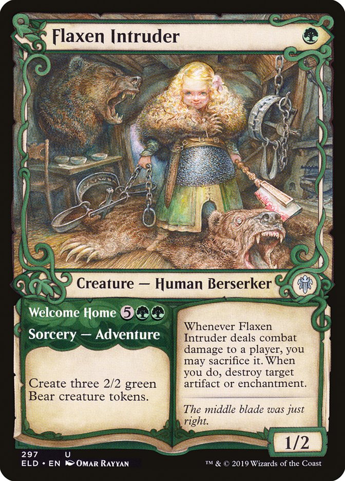 Flaxen Intruder // Welcome Home (Showcase) [Throne of Eldraine] - Magic: The Gathering - Card Brawlers | Quebec | Canada |