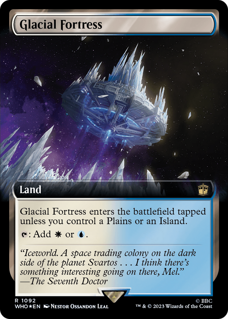 Glacial Fortress (Extended Art) (Surge Foil) [Doctor Who] - Magic: The Gathering - Card Brawlers | Quebec | Canada |