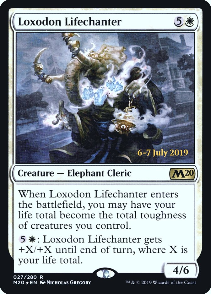 Loxodon Lifechanter [Core Set 2020 Prerelease Promos] - Magic: The Gathering - Card Brawlers | Quebec | Canada |