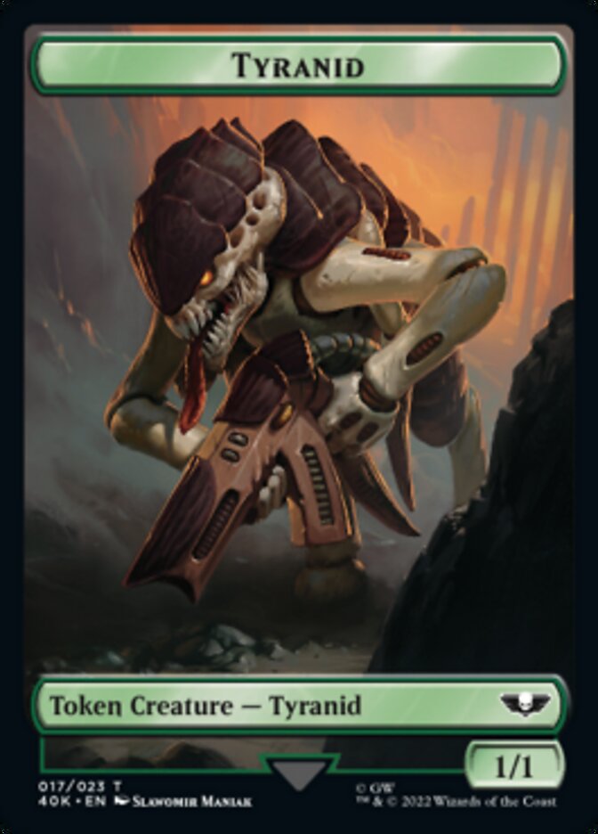 Tyranid (017) // Tyranid Warrior Double-Sided Token (Surge Foil) [Warhammer 40,000 Tokens] - Magic: The Gathering - Card Brawlers | Quebec | Canada |