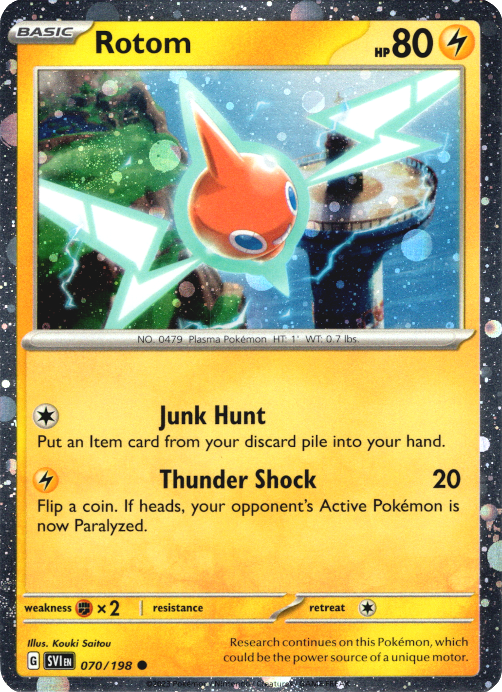 Rotom (070/198) (Theme Deck Exclusive) (Cosmos Holo) [Scarlet & Violet: Black Star Promos] - Pokémon - Card Brawlers | Quebec | Canada |