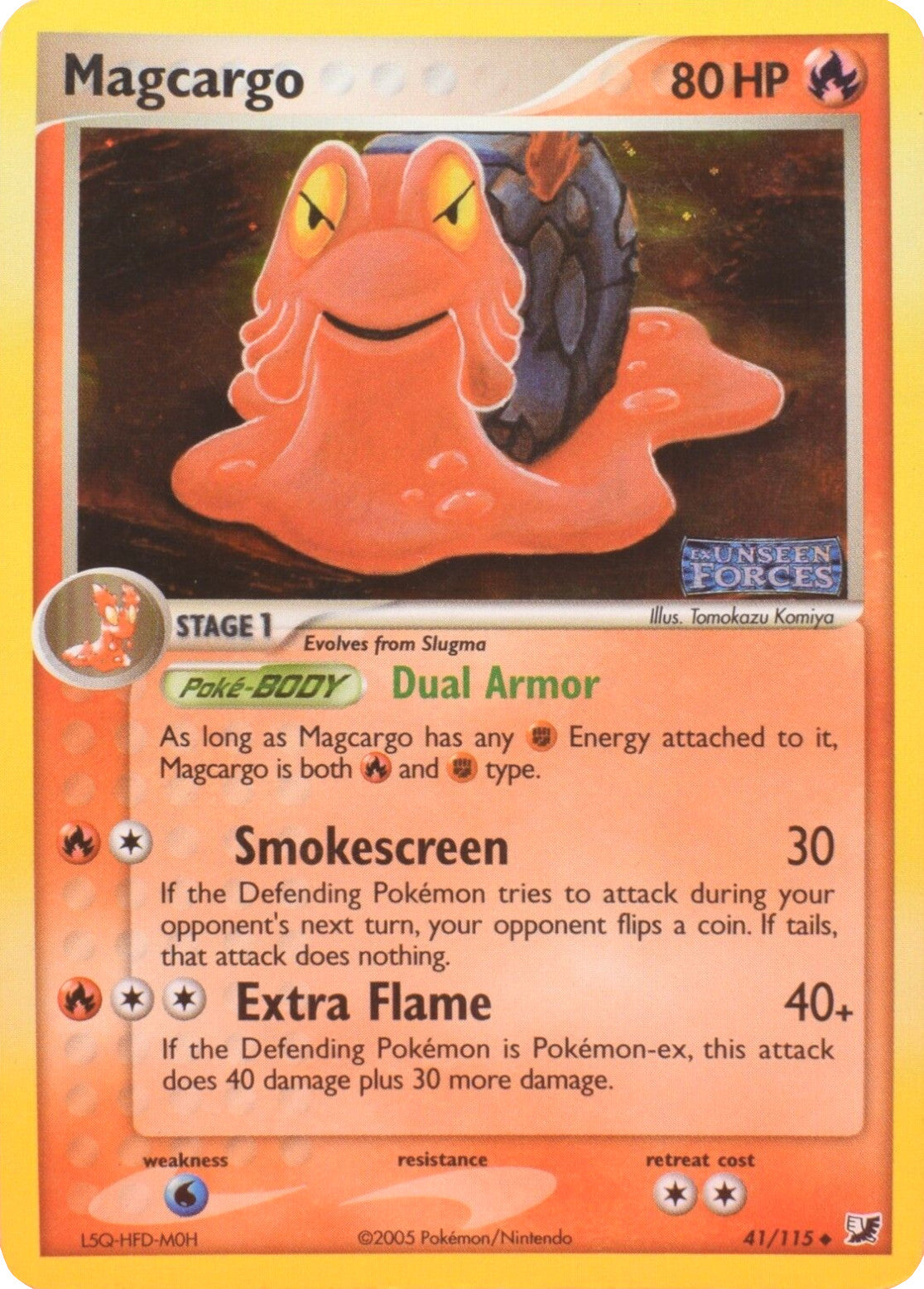 Magcargo (41/115) (Stamped) [EX: Unseen Forces] - Pokémon - Card Brawlers | Quebec | Canada |