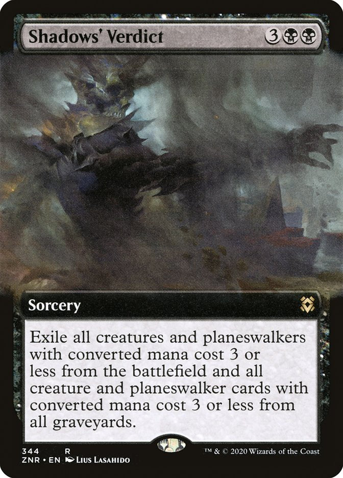 Shadows' Verdict (Extended Art) [Zendikar Rising] - Magic: The Gathering - Card Brawlers | Quebec | Canada |