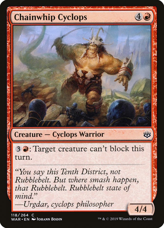 Chainwhip Cyclops [War of the Spark] - Magic: The Gathering - Card Brawlers | Quebec | Canada |