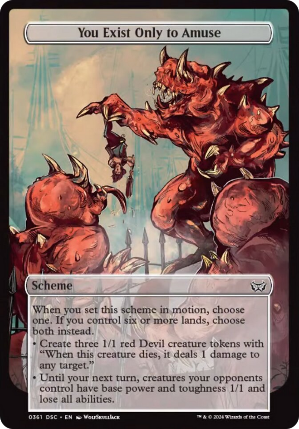 You Exist Only to Amuse (Full Art) [Duskmourn: Archenemy] - Magic: The Gathering - Card Brawlers | Quebec | Canada |