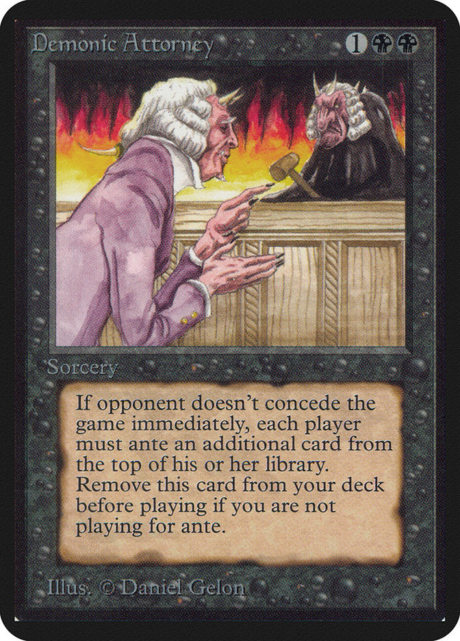 Demonic Attorney [Alpha Edition] - Magic: The Gathering - Card Brawlers | Quebec | Canada |