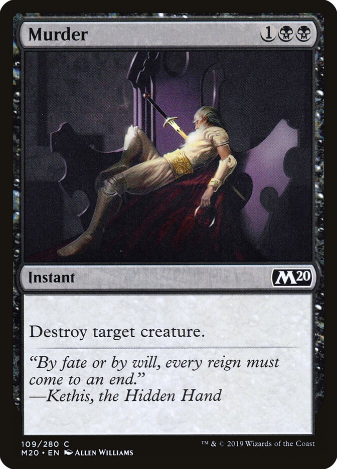 Murder [Core Set 2020] - Magic: The Gathering - Card Brawlers | Quebec | Canada |